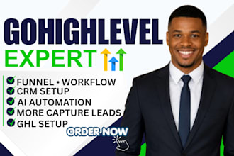manage and setup gohighlevel emails SMS automation ghl website sales funnel