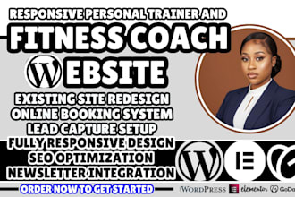 online fitness coach website, personal trainer website, digital coaching website