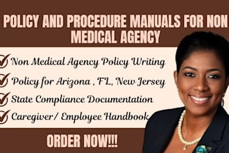 write state approved non medical agency policy manual for arizona, newjersey, fl
