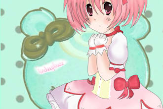 draw you an anime character in moe 2000s art