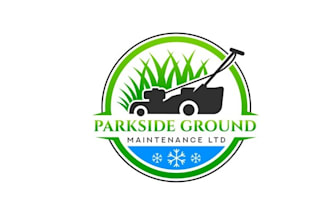 design monogram unique lawn service logo