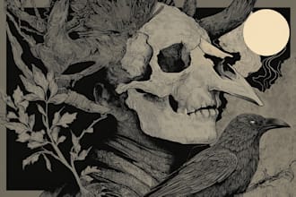 make dark art illustration death metal artwork