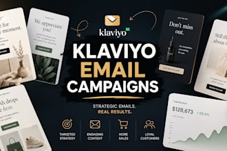 be your klaviyo email marketing manager for monthly campaigns