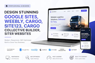 design google sites, weebly, cargo site,site123, cargo collective builder, siter