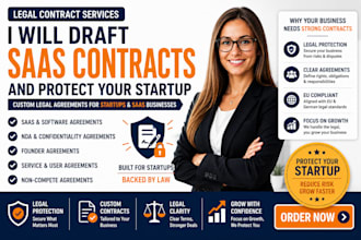 draft saas contract and startup agreements that protect your business accurately
