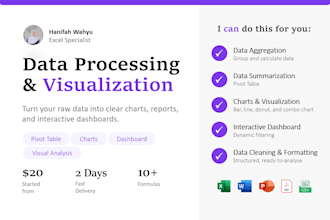 process and visualize your data using microsoft excel
