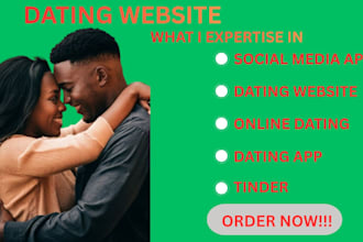 create dating website as per your requirements