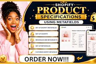 shopify metafields shopify store product setup and customization
