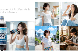 provide professional ai commercial model and product lifestyle imagery