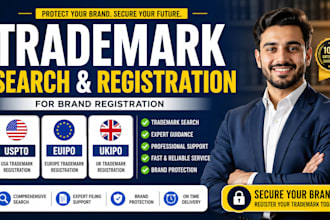 trademark search and registration for amazon brand registry uspto euipo ukipo
