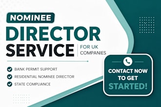 provide nominee director services for UK company