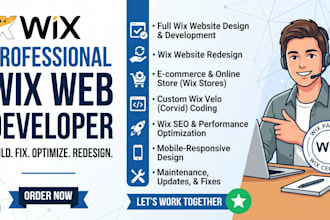 build a complete, custom wix website for your business