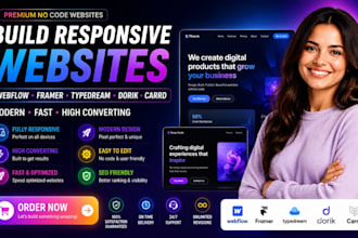 build responsive webflow no code typedream dorik business framer carrd websites