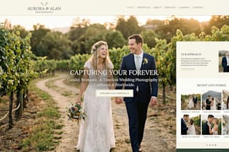 build squarespace wedding photographer website event studio photographer website