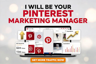 pinterest marketing and SEO management for traffic and sales