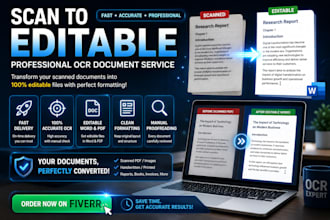 convert scanned documents to editable text using ocr