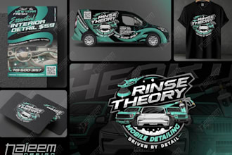 do premium mobile detailing, car detailing logo or  brand identity design