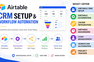 build airtable CRM setup and workflow automation