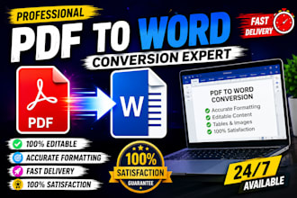 convert PDF to word document manually