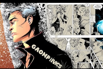 draw a comic book page professional artist