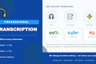 do professional audio transcription and audio to text
