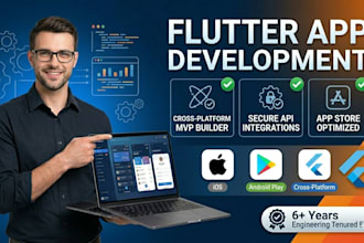 do custom flutter app development for ios and android