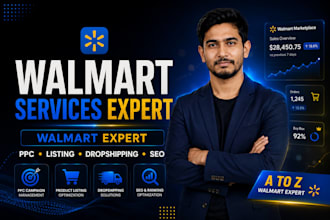 do walmart dropshipping, walmart listing, automation, ppc as walmart expert