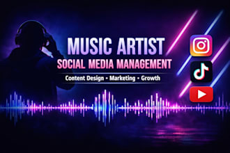 music social media manager for artist growth and engagement