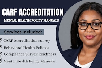 write mental health facility policy and procedure manuals, carf accreditation