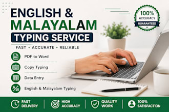 do fast english and malayalam typing work