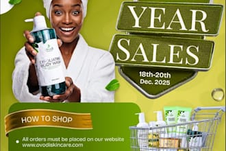design a professional skincare flyer for your beauty brand
