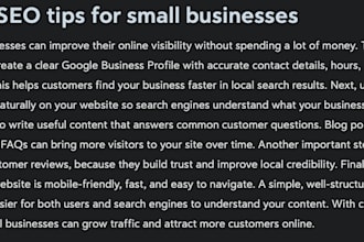 do SEO copywriting and blog posts
