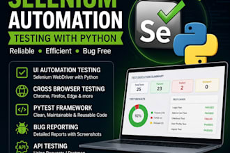 do selenium python automation testing for your web application