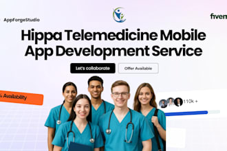 build hipaa compliant telemedicine app, doctor app, appointment app