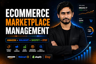 do amazon listing, walmart listing, shopify expert, product listing ecommerce va
