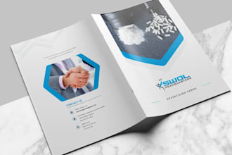 create a professional brochure design for your brand