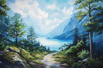 landscape oil painting art