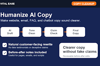humanize your ai website copy and chatbot scripts