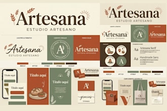design editable canva brand kit, brand identity, canva social media templates