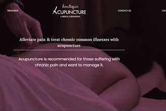 design wix acupuncture website wix reiki healing holistic clinic website
