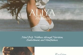 build squarespace wellness retreat website yoga immersion meditation course site