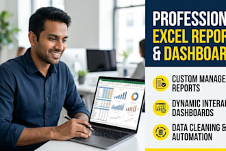 build professional excel mis reports for business analysis