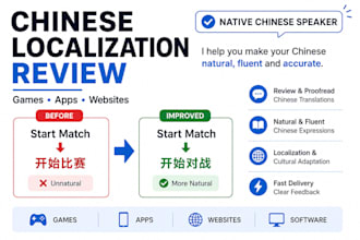 review chinese translations for apps games and websites