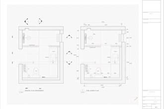 do bathroom renovation design and autocad drafting