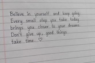 do aesthetic handwriting for notes, quotes and letters