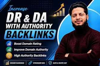 increase dr domian rating increase da domian authority via authority backlinks