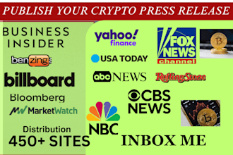 do crypto press release distribution on top tier media websites