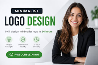 design minimalist logo in 24 hours