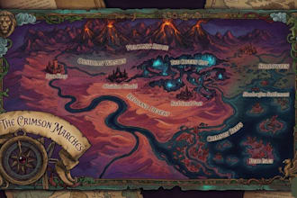 design a battle map and fantasy tabletop map for ttrpg and board games