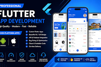 turn your app idea into a professional flutter application